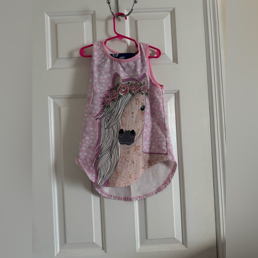 Pink Horse Graphic Kids Matching Set